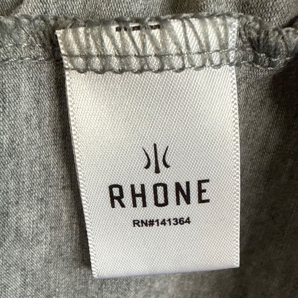 Rhone Element Tee Mens Medium Gray Pima Cotton Silver XT2 Short Sleeve T-Shirt - Picture 4 of 6
